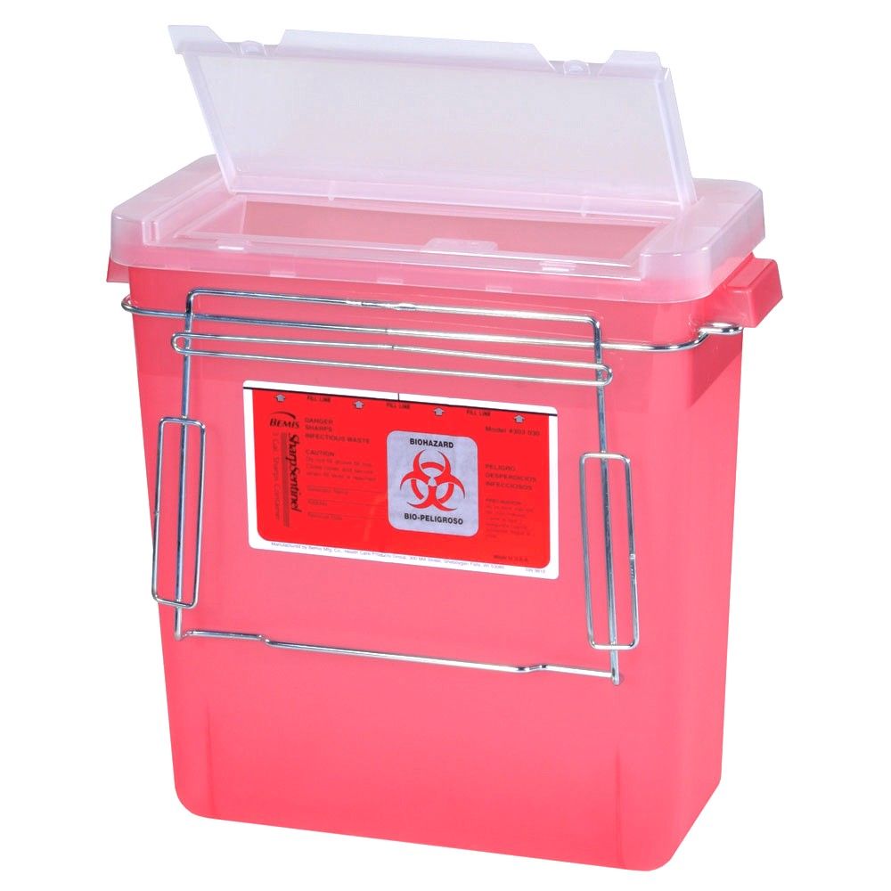 3 Gallon Sharps Container for A-Series Carts Direct Mount