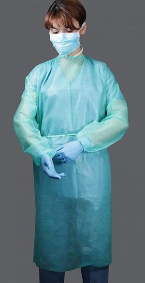 Regular Size Disposable Elastic Cuff  Isolation Gown