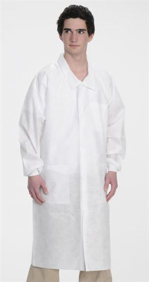 Traditional Collar Extra-Safe SMS Lab Coat