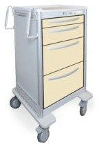 4 Drawer Slim Tall Lightweight Aluminum Treatment Cart