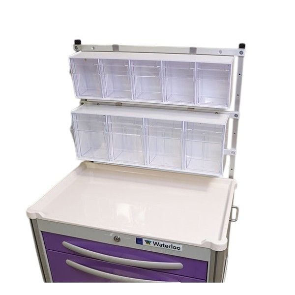4 Unit Clear Plastic Tilt Bin Accessory