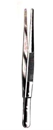 Dressing Forceps, Serrated Tips, 4-1/2 -Stainless Steel