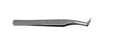 4.5in - 6, Angled Jewelers Forceps