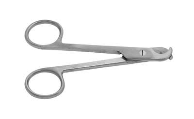 4.5in White Toe Nail Scissors