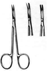 4in Knapp Iris Scissors Curved BluntBlunt