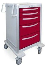 5 Drawer Extra Tall Lightweight Aluminum Treatment Cart