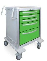 5 Drawer Medium Lightweight Aluminum Treatment Cart