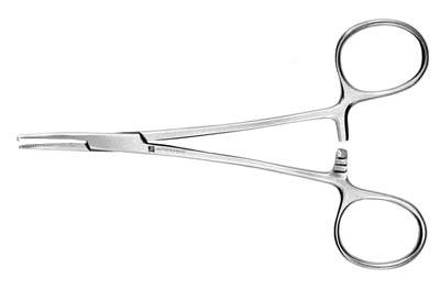 5in - Curved, with Hook Mosquito Forcep