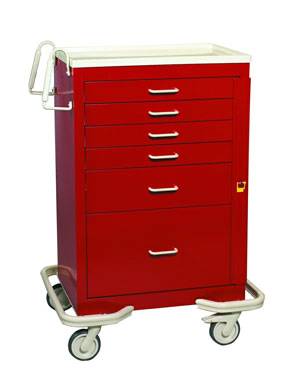 Aluminum Emergency Cart w/ Breakaway Lock