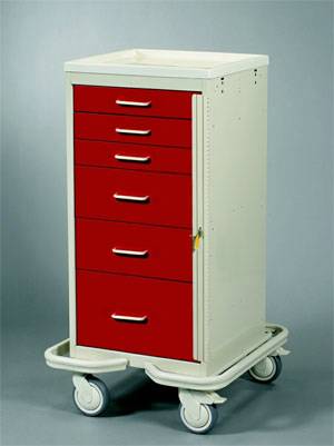 6 Drawer Aluminum Mini Tower w/ Breakaway Lock