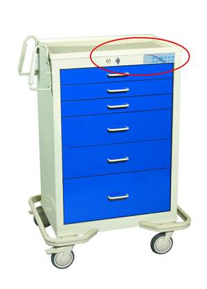 6 Drawer Aluminum Mobile Workstation Electronic Lock