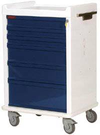 6 Drawer MR Safe Anesthesia Cart