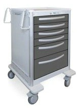 6 Drawer Tall Lightweight Aluminum Treatment Cart