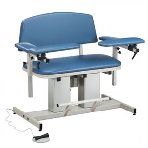 35in Wide Bariatric Power Blood Drawing Chair Padded Arms