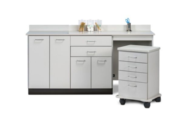 72 in Medical Base Cabinet with Storage Supply Car