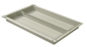 2in Gray Tray with 1 Long Divider