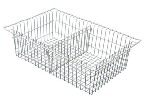 5in Wired Basket with 1 short divider