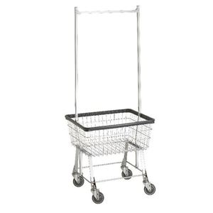 Economy Laundry Cart Double Pole Rack