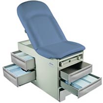 Pneumatic Back Exam Table w/ Power Outlets