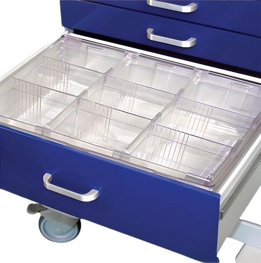 5in Adjustable Clear Divider System w/ Large Subdivider Sections