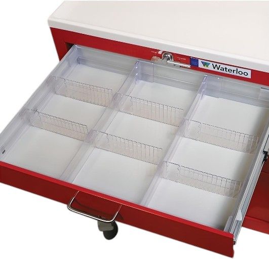 3in Adjustable Clear Divider System w/ Large Subdivider Sections