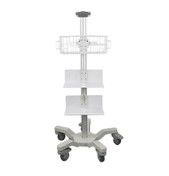 Adjustable Height Telemedicine Computer Stand with