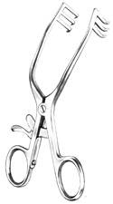 Adson Retractor 7-1/2 in Angled Sharp, 4x4 Teeth, 3/4in x 3/4in