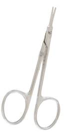 Aebli Corneal Scissors, Angled on Flat, Left
