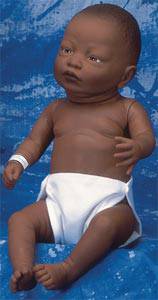 African American Female Baby Care Model