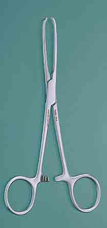 Allis Tissue Forceps, 6 in w/Double Row of Non-Traumatic Teeth