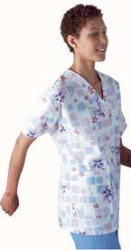 AngelStat Womens Two-Pocket Scrub Top