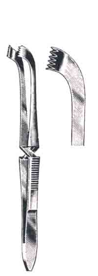 Approximation Forceps, 5 x 6 Teeth, Cross Action, 4 in