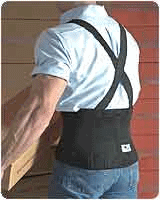 Back Support Belt w/ Suspenders - XLarge