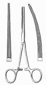 Bainbridge Forceps, Curved, 7-1/4 in