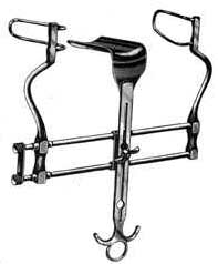 Balfour Abdominal Retractor w/Fenestrated Side Blades