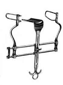 Balfour Abdominal Retractor w/Fenestrated Side Blades