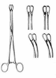 Ballenger Sponge Forceps Straight Serrated 7 in