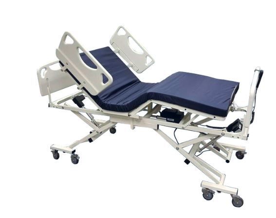 Bariatric Full Electric Long Term Care Bed Mattress Side Rails