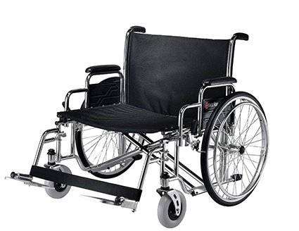 Bariatric Manual Wheelchair wSwing-away Footrests