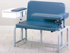 Bariatric Phlebotomy Chair Drawer  Flip-Arm