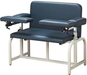 Bariatric Wide Phlebotomy Chair w/ Flip-Arm