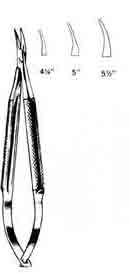 5in Curved Barraquer Needle Holder