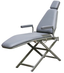 Basic Aluminum Dental Patient Chair - Scissor Base