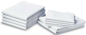 White Bed Drawsheets 54in 72in