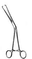 Braun Uterine Tenaculum Forceps, Angled Side, 9in