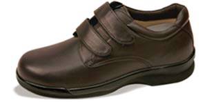 Brown Double Strap Conform Footwear Diabetic Shoe For Men