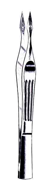 Carmalt (Walter) Splinter Forceps, Straight, 4-1/4 in