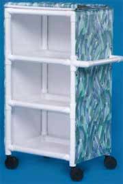 3-Shelf Multi-Purpose PVC Cart w/ Cover
