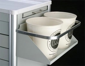 Cast Bucket Shelf w/ Towel Holder