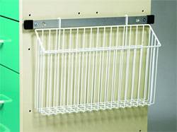 Chart Holder Wire Basket Accessory for Mobile Medical Carts